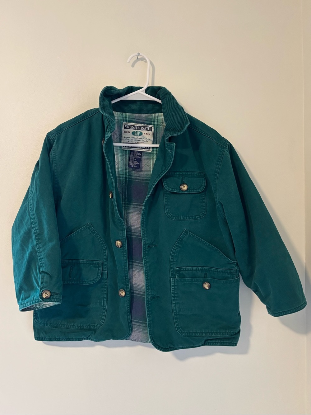 GAP Vintage Barn Coat with Corduroy Collar